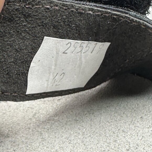 NAOT Pixie Womens Size 42 (US 11) Wedge Sandals Black Patent Leather Ankle Strap - Picture 8 of 9